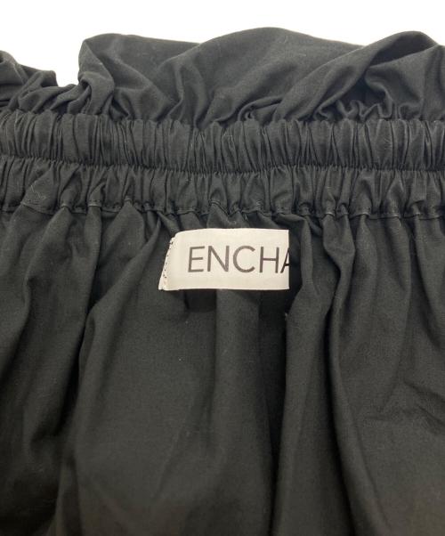 ENCHAR（エンチャール）ENCHAR (エンチャール) 2WAYフリルショルダーブラウス ブラック サイズ:FREEの古着・服飾アイテム