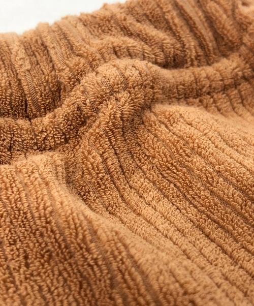 BASERANGE（ベースレンジ）BASERANGE (ベースレンジ) パイルイージーパンツ ブラウン サイズ:xsの古着・服飾アイテム
