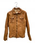 FAKTORファクター）の古着「レザージャケット」｜ブラウン