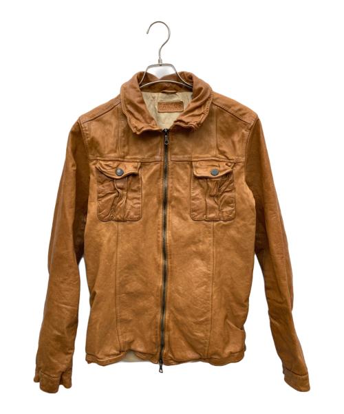 FAKTOR（ファクター）FAKTOR (ファクター) レザージャケット ブラウン サイズ:Mの古着・服飾アイテム