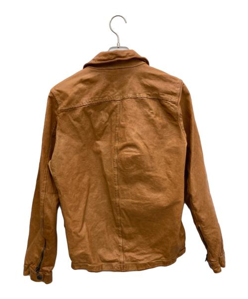 FAKTOR（ファクター）FAKTOR (ファクター) レザージャケット ブラウン サイズ:Mの古着・服飾アイテム