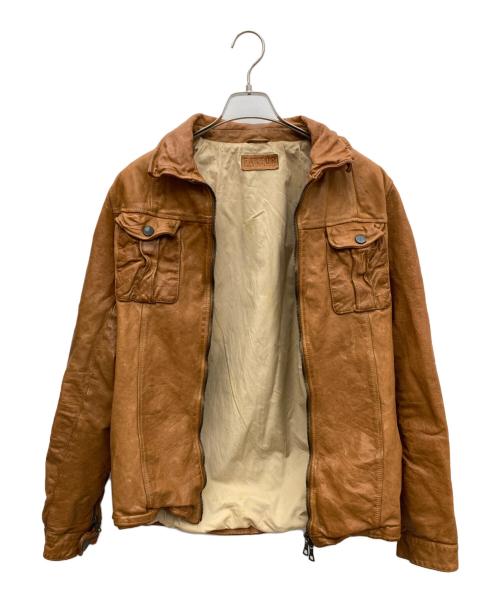 FAKTOR（ファクター）FAKTOR (ファクター) レザージャケット ブラウン サイズ:Mの古着・服飾アイテム