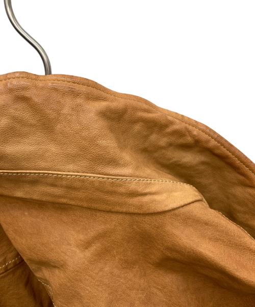 FAKTOR（ファクター）FAKTOR (ファクター) レザージャケット ブラウン サイズ:Mの古着・服飾アイテム