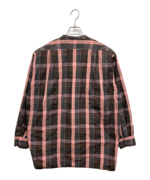 KAPTAIN SUNSHINE（キャプテンサンシャイン）KAPTAIN SUNSHINE (キャプテンサンシャイン) バンドカラーシャツ ピンク サイズ:38の古着・服飾アイテム
