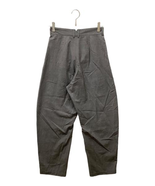 LOEFF（ロエフ）LOEFF (ロエフ) ウールトロドレープボンタントラウザーパンツ グレーの古着・服飾アイテム