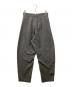 LOEFF (ロエフ) ウールトロドレープボンタントラウザーパンツ グレー：9000円