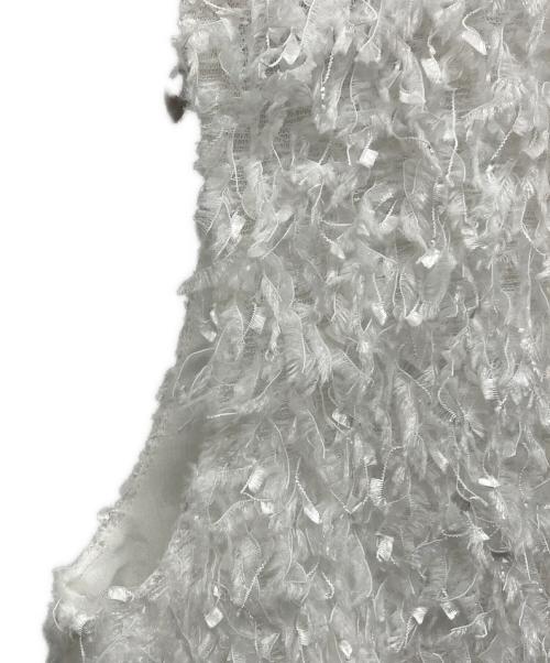 CADUNE（カデュネ）CADUNE (カデュネ) ふわふわトップス ホワイト サイズ:38の古着・服飾アイテム