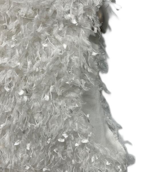 CADUNE（カデュネ）CADUNE (カデュネ) ふわふわトップス ホワイト サイズ:38の古着・服飾アイテム