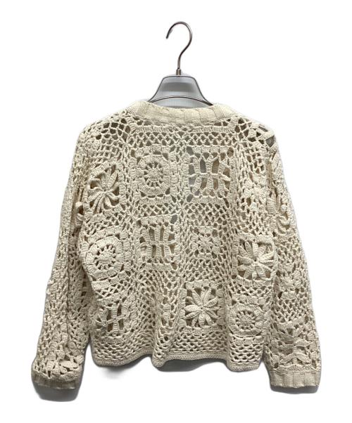 RHC Ron Herman（アールエイチシー ロンハーマン）RHC Ron Herman (アールエイチシー ロンハーマン) Random Crochet Cardigan ランダムクロシェカーディガン アイボリー サイズ:-の古着・服飾アイテム