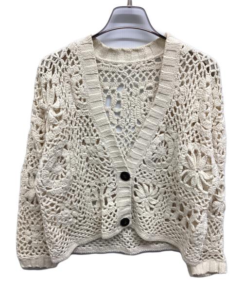 RHC Ron Herman（アールエイチシー ロンハーマン）RHC Ron Herman (アールエイチシー ロンハーマン) Random Crochet Cardigan ランダムクロシェカーディガン アイボリー サイズ:-の古着・服飾アイテム