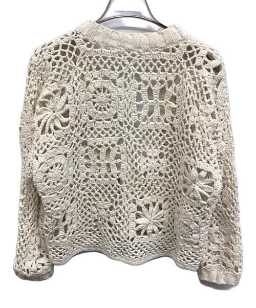 RHC Ron Herman（アールエイチシー ロンハーマン）RHC Ron Herman (アールエイチシー ロンハーマン) Random Crochet Cardigan ランダムクロシェカーディガン アイボリー サイズ:-の古着・服飾アイテム