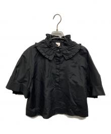 EFFE BEAMS（エッフェ ビームス）の古着「タックカラーブラウス」｜ブラック