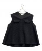 BALLSEYボールジィ）の古着「ソフトシャイニーブークレー Aラインプルオーバー」｜ブラック