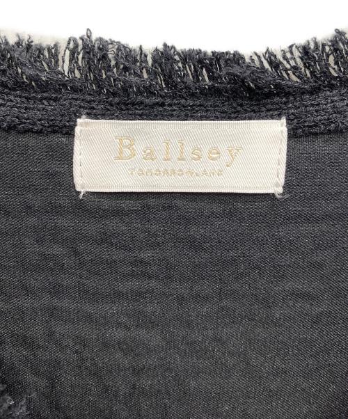 BALLSEY（ボールジィ）BALLSEY (ボールジィ) ソフトシャイニーブークレー Aラインプルオーバー ブラック サイズ:Sの古着・服飾アイテム