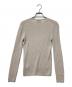 UNITED ARROWS (ユナイテッドアローズ) リブ クルーネック ニット ベージュ サイズ:Free：4000円