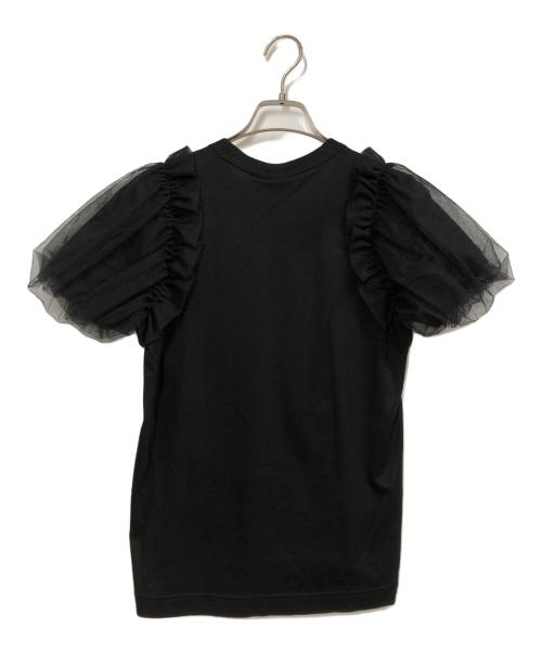 noir kei ninomiya（ノワール ケイ ニノミヤ）noir kei ninomiya (ノワール ケイ ニノミヤ) パフスリーブカットソー ブラック サイズ:Mの古着・服飾アイテム