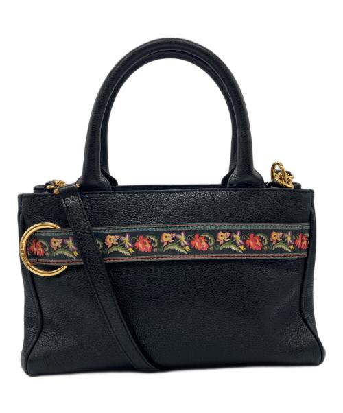 ETRO（エトロ）ETRO (エトロ) 2WAYショルダーバッグ ブラックの古着・服飾アイテム