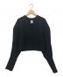 BOWTE（バウト）の古着「Vネック クロップド ブラウス」｜ブラック