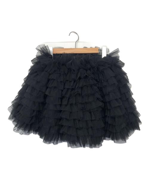 Bibiy.（ビビィ）Bibiy. (ビビィ) DARLENE SHUSHU MINI SKIRT ブラック サイズ:freeの古着・服飾アイテム