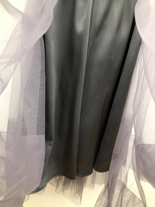 ANAYI（アナイ）ANAYI (アナイ) チュールティアードギャザー スカート グレー サイズ:36の古着・服飾アイテム