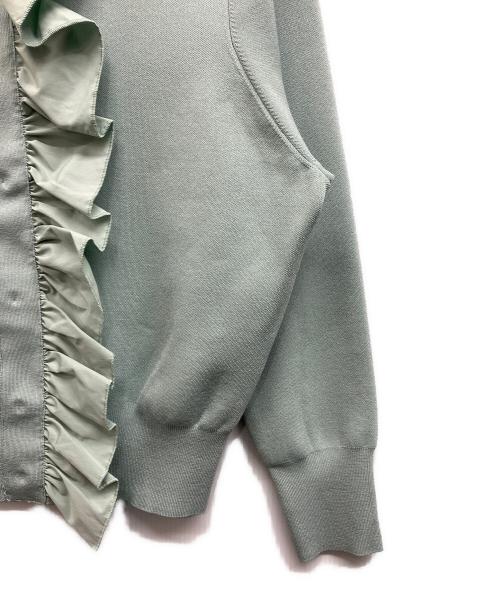 l’heritage martinique（レリタージュ マルティニーク）l’heritage martinique (レリタージュ マルティニーク) タフタフリルカーディガン グリーン サイズ:Freeの古着・服飾アイテム