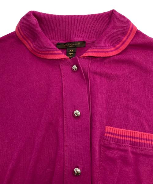 LOUIS VUITTON（ルイ ヴィトン）LOUIS VUITTON (ルイ ヴィトン) ニットポロワンピース ピンク サイズ:XSの古着・服飾アイテム