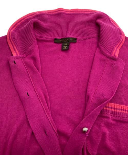 LOUIS VUITTON（ルイ ヴィトン）LOUIS VUITTON (ルイ ヴィトン) ニットポロワンピース ピンク サイズ:XSの古着・服飾アイテム
