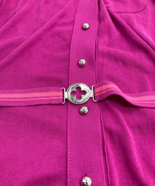 LOUIS VUITTON（ルイ ヴィトン）LOUIS VUITTON (ルイ ヴィトン) ニットポロワンピース ピンク サイズ:XSの古着・服飾アイテム