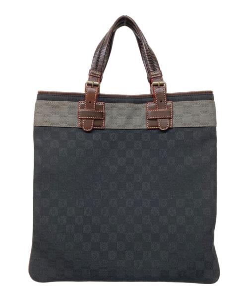 LOEWE（ロエベ）LOEWE (ロエベ) アナグラムキャンバスミニトートバッグ ブラックの古着・服飾アイテム