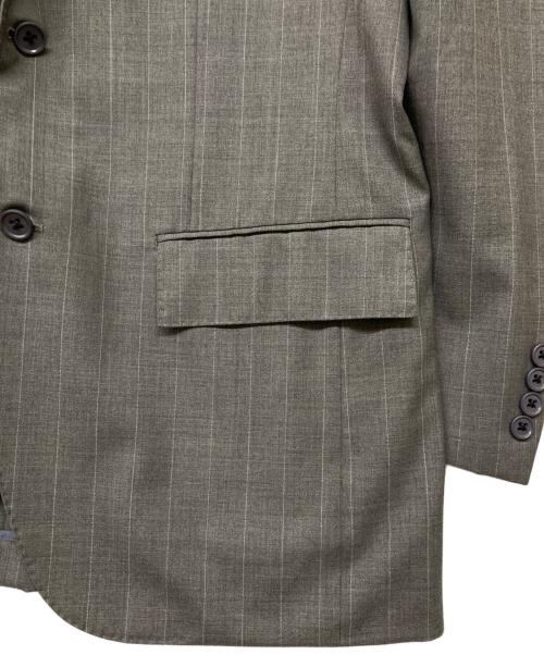 POLO RALPH LAUREN（ポロ・ラルフローレン）POLO RALPH LAUREN (ポロ・ラルフローレン) 3Bストライプシングルブレストウールジャケット グレー サイズ:-の古着・服飾アイテム