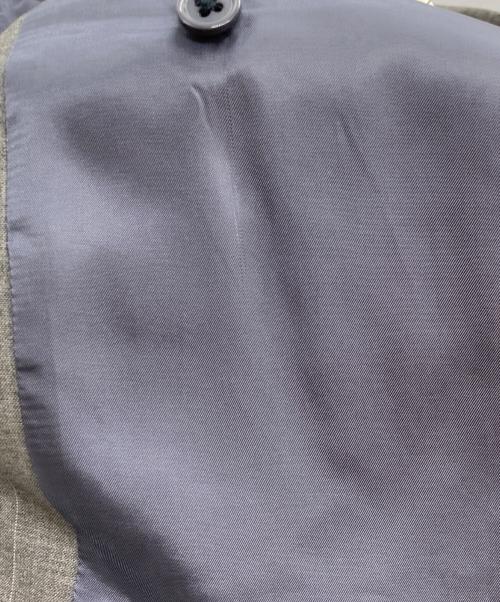 POLO RALPH LAUREN（ポロ・ラルフローレン）POLO RALPH LAUREN (ポロ・ラルフローレン) 3Bストライプシングルブレストウールジャケット グレー サイズ:-の古着・服飾アイテム