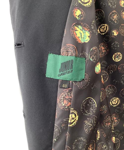 JUNIOR GAULTIER（ジュニアゴルチエ）JUNIOR GAULTIER (ジュニアゴルチエ) テーラードジャケット ブラック サイズ:40の古着・服飾アイテム