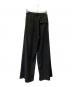 ABWEAR (ABWEAR) DEEP TUCK WIDE SLACKS ブラック サイズ:Sサイズ 未使用品：5000円
