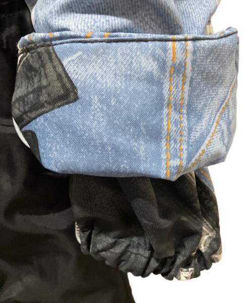 Christian Dior（クリスチャン ディオール）Christian Dior (クリスチャン ディオール) デニム転写プリントライダースコート/2001aw/アーカイブ インディゴ サイズ:40の古着・服飾アイテム