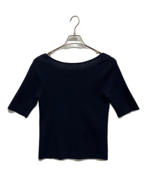 DES PRES（デ プレ）DES PRES (デ プレ) ハイツイストドライコットン ハーフスリーブプルオーバー ネイビー サイズ:Freeの古着・服飾アイテム