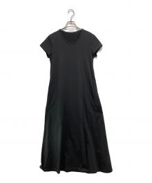 BEIGE×TuiKauri×B（ベイジ×トゥイカウリ×ビー）の古着「Organic Cotton / Flare One Piece ワンピース」｜ブラック