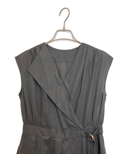 ANAYI（アナイ）ANAYI (アナイ) ビエラコットンカシュクールワンピース グレー サイズ:34の古着・服飾アイテム