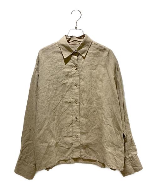 MUSE de Deuxieme Classe（ミューズ ドゥーズィエム クラス）MUSE de Deuxieme Classe (ミューズ ドゥーズィエム クラス) Linen シャツ ベージュ サイズ:FREEの古着・服飾アイテム