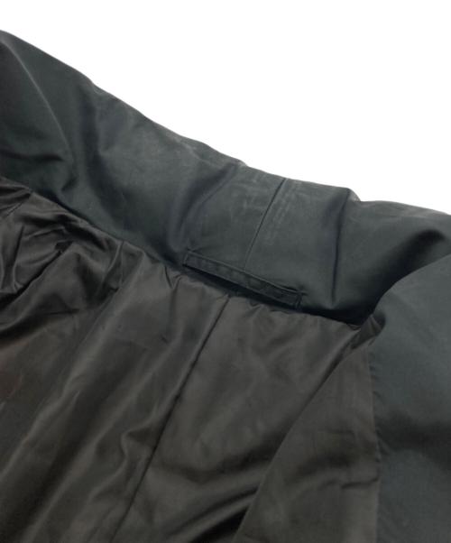 KAZUYUKI KUMAGAI ATTACHMENT（カズユキクマガイ アタッチメント）KAZUYUKI KUMAGAI ATTACHMENT (カズユキクマガイ アタッチメント) ストレッチダルビータフタ ラウンドカラーダウンブルゾン ブラック サイズ:Lの古着・服飾アイテム