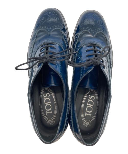 TOD'S（トッズ）TOD'S (トッズ) ウィングチップシューズ ブルー サイズ:37　1/2の古着・服飾アイテム