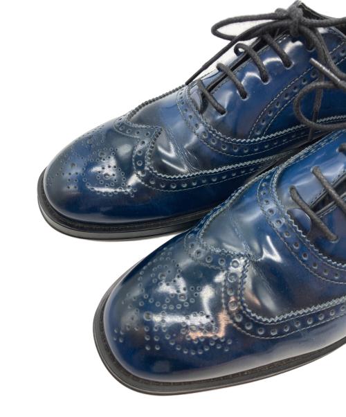 TOD'S（トッズ）TOD'S (トッズ) ウィングチップシューズ ブルー サイズ:37　1/2の古着・服飾アイテム