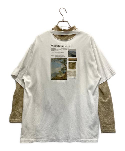 Ameri（アメリ）Ameri (アメリ) UND MAGNITIQUE GLITTER INNER SET TOP ホワイト サイズ:FREEの古着・服飾アイテム