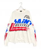 SAINT MICHAELセントマイケル）の古着「LS TEE / MOTO」｜ホワイト