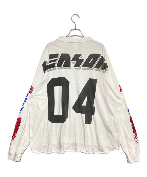 SAINT MICHAEL（セントマイケル）SAINT MICHAEL (セントマイケル) LS TEE / MOTO ホワイト サイズ:Sの古着・服飾アイテム