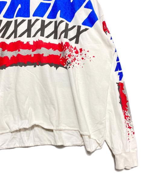 SAINT MICHAEL（セントマイケル）SAINT MICHAEL (セントマイケル) LS TEE / MOTO ホワイト サイズ:Sの古着・服飾アイテム