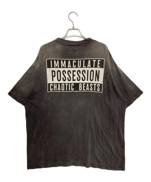 SAINT MICHAEL（セントマイケル）SAINT MICHAEL (セントマイケル) CP SS TEE / SMILE ブラック サイズ:Lの古着・服飾アイテム