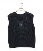 theoryセオリー）の古着「Polished Twist Crew NK Vest」｜ブラック