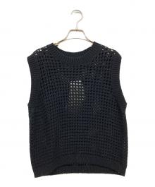 theory（セオリー）の古着「Polished Twist Crew NK Vest」｜ブラック