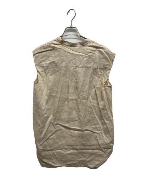 theory（セオリー）theory (セオリー) RELAXED LINEN SLIT BOXY TOP ベージュ サイズ:S 未使用品の古着・服飾アイテム
