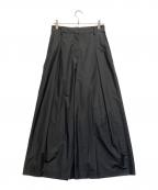 theoryセオリー）の古着「Soft Lawn Tucked Wide Pant」｜ブラック